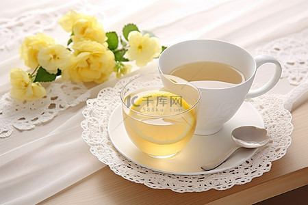 茶柠檬茶背景图片_柠檬茶 照片 6988752