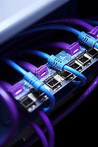 端口操作指南背景图片_连接到以太网的电缆端口