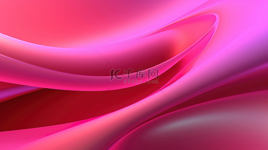 3D 粉红色抽象背景非常适合令人惊叹的网页设计