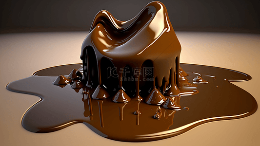 甜品可爱背景图片_巧克力甜品材料背景