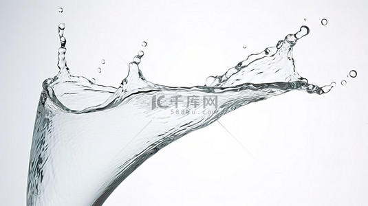 水在玻璃杯前流动的示例