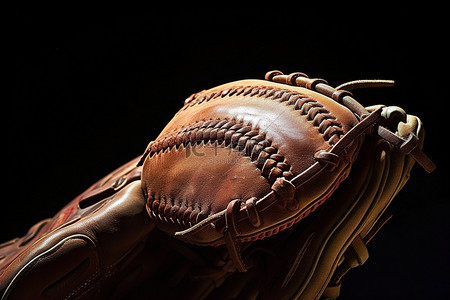 打棒球的狼背景图片_里面有棒球的棒球手套