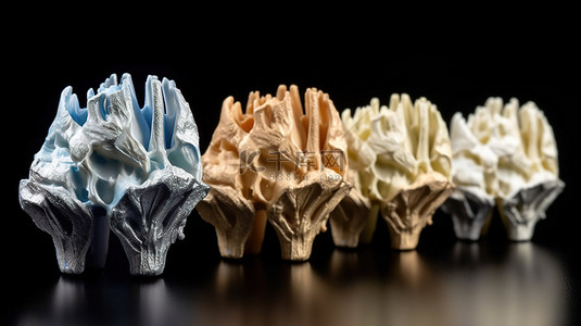 3D打印机使用激光烧结制造精密牙冠