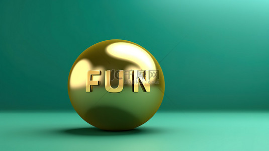 Fortuna gold plus 在潮水绿色背景上展示，采用 3D 设计中的流行字体和符号