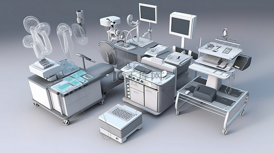 神经治疗背景图片_用于外科手术培训的尖端 3D 医疗工具