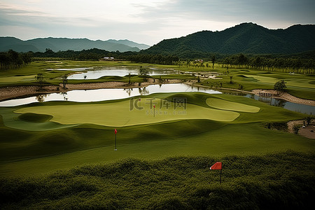 东南亚风背景图片_ki tua 的 king phu 高尔夫球场