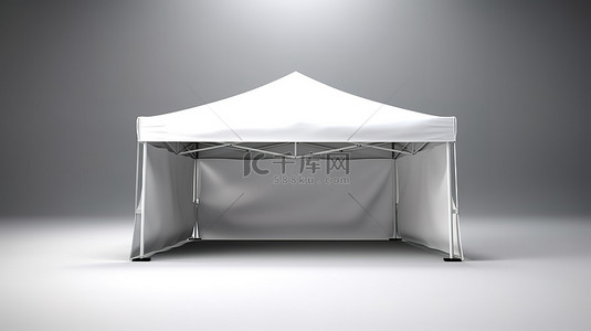 影棚背景背景图片_便携式折叠帐篷的 3d 渲染