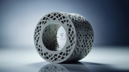 基于粉末的 3D 打印机创造出复杂的灰色物体