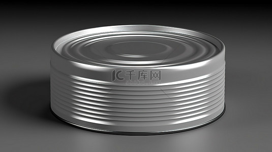 金属拉丝免抠素材背景图片_带塑料盖的金属锡罐的铝拉丝 3D 渲染