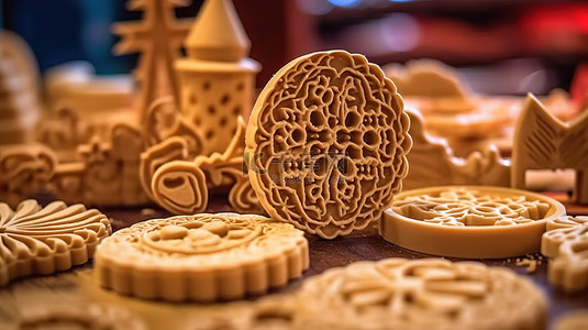 工程地背景图片_有选择地关注 3D 打印圣诞节和新年饼干模具