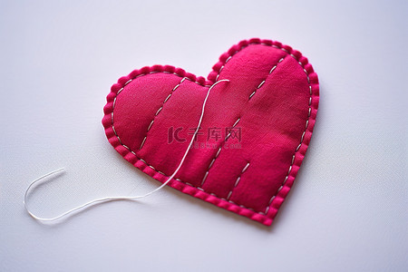 情人节卡片背景图片_手工缝制的爱情情人节卡片图案免费模板