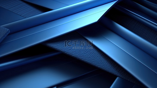 深色旧背景图片_豪华 3D 插图优雅的蓝色几何线条装饰彩色纺织背景，用于画布和织物模板