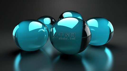 聊天气泡图背景图片_聊天气泡图标的概念安全信息 3D 渲染