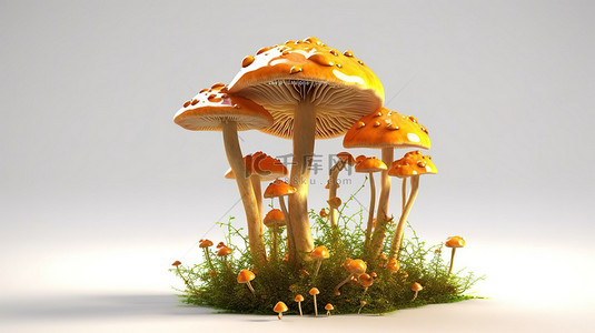 蘑菇带来了令人惊叹的 3D 渲染效果