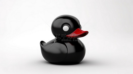 浴室背景图片_单色单个红色橡皮鸭的 3d 图标