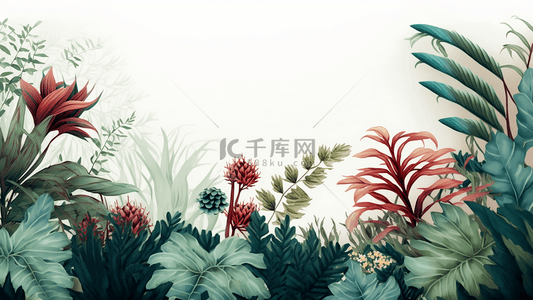 母亲节植物背景图片_母亲节植物背景插画