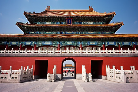 中国紫禁城的大门