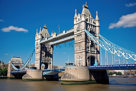 伦敦塔桥背景图片_塔桥