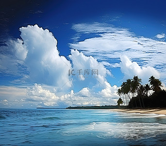 海滩壁纸背景图片_苏里南海滩数字帆布印刷壁纸