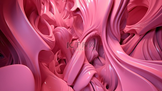 浅色渐变科技背景图片_3d 呈现粉红色抽象背景