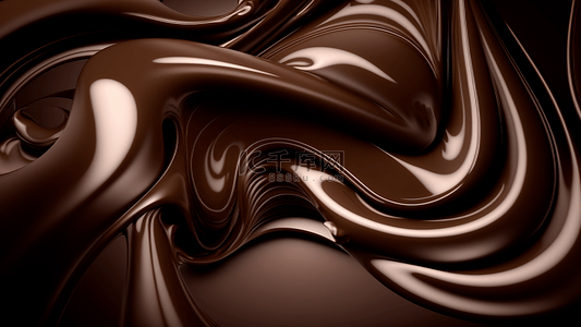 丝滑巧克力纹理海报背景图