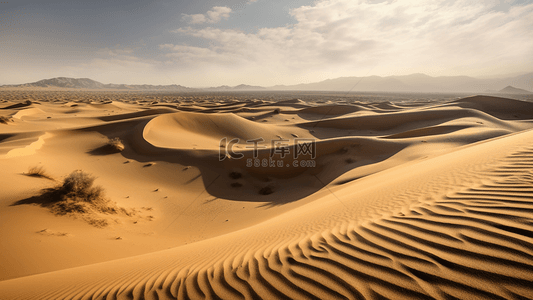 沙漠荒芜沙丘背景