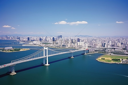 东京日本背景图片_芬兰大阪湾大桥