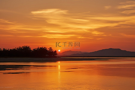 景背景图片_小邦泰的日落