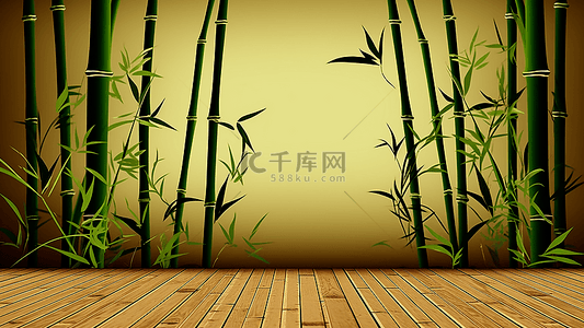竹子场景背景