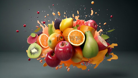 果汁橙色背景图片_食物水果零食果汁