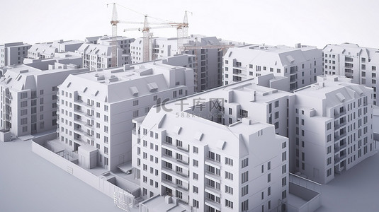 房子降价背景图片_欧盟房地产开发通过 3D 渲染变得栩栩如生
