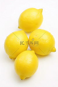 目的图背景图片_白色背景图片中孤立的柠檬