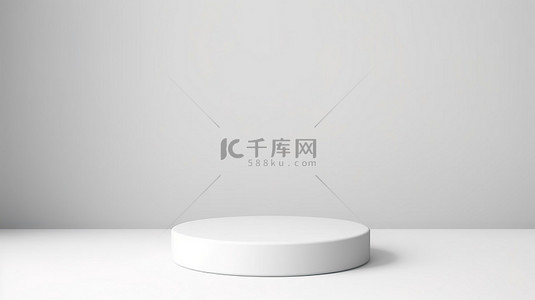 圆桌会议背景图片_带有白色背景的空白白色桌子，非常适合展示产品或创建 3D 渲染的广告拼贴画