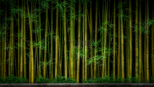 卡通竹子植物背景图片_竹子翠竹草本植物背景