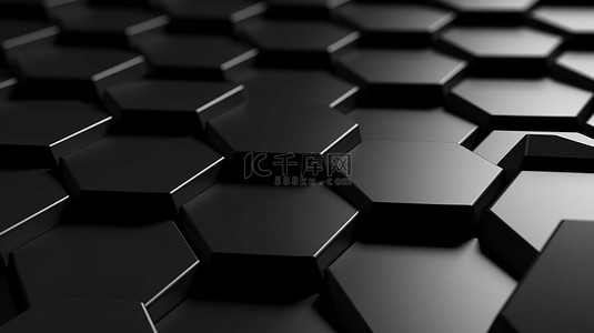 简约背景上时尚时尚的几何黑色六边形，非常适合企业模板