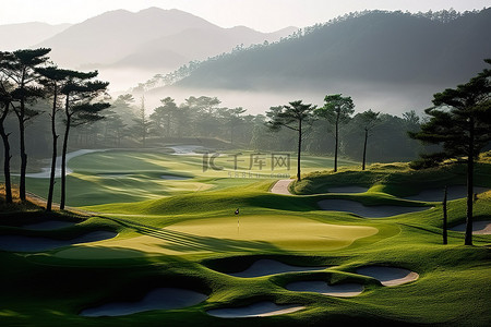 天安门实景背景图片_台湾康山高尔夫俱乐部 4 号发球台 1 天