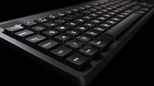 业务翻译背景图片_技术和商业概念背景，带有具有 3D 渲染和翻译键的黑色键盘