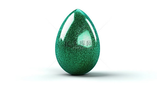 鸡蛋活动背景图片_闪闪发光的翡翠复活节彩蛋 3D 渲染完美适合假期复活节庆祝活动和游戏