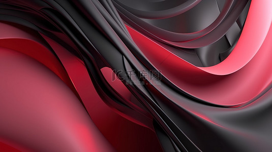 底部阴影背景图片_粉红色红色和灰色背景的抽象 3d 渲染