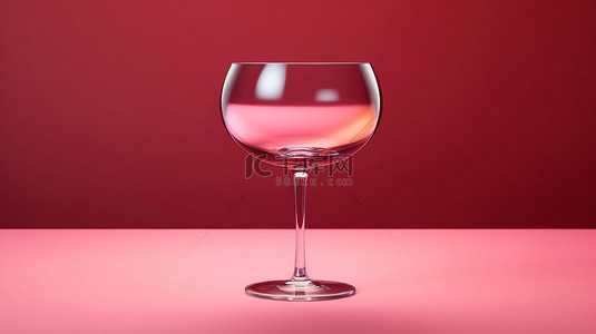 提酒背景图片_勃艮第背景侧视图 3d 渲染上未填充的马提尼酒杯