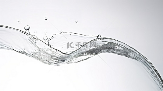 水在玻璃杯前流动的示例