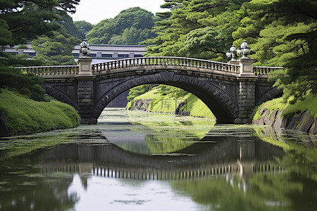 宫桥胜川福丸花园风景摄影