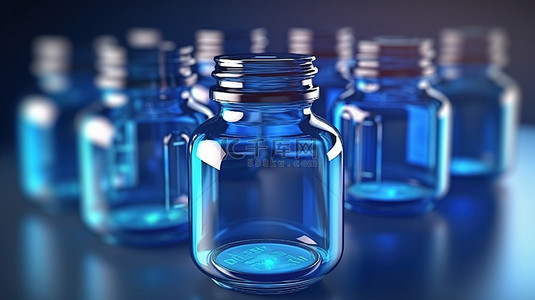 手绘药丸背景图片_健康相关药物瓶的 3D 渲染