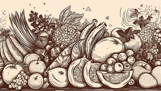 水果鲜果背景图片_食物热带水果柑橘背景