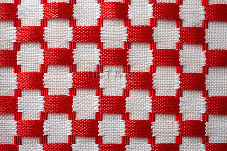 餐桌布格子布背景图片_商用红白白格子布