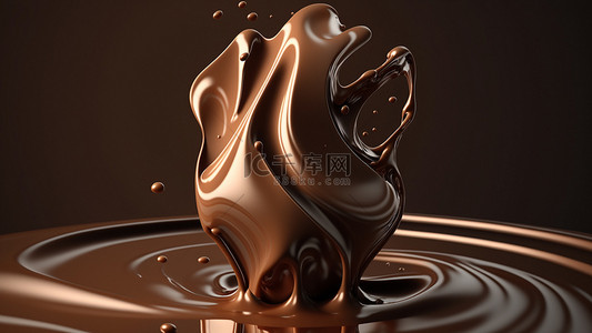 巧克力可可甜食背景
