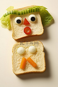 眼泪的背景图片_白桌上的三明治艺术照片
