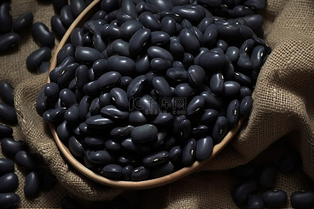 食物健康背景图片_黑豆是橄榄油的健康替代品