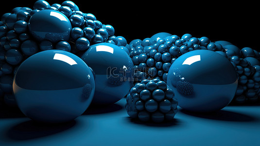 3D 中的蓝色球体体积错觉