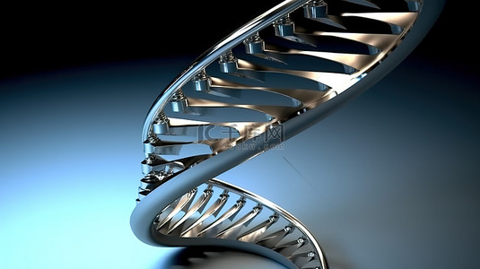 脱氧核糖核酸背景图片_螺旋设计的插图 3D 渲染